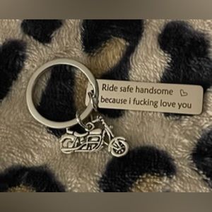 Motorcycle Riders Keychain From Loved One